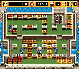 Super Bomberman 2 - Caravan Event Ban (Japan) In game screenshot